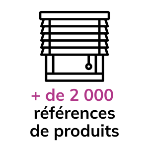 Plus de 2 000 références de produits