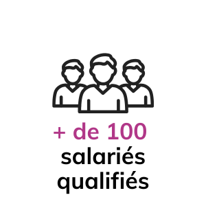 + de 100 salariés qualifiés