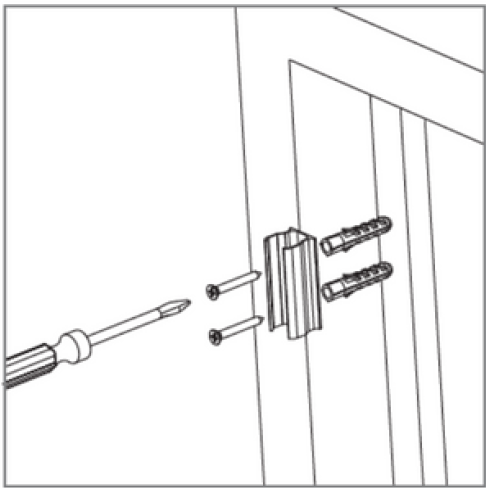 Visser les supports de pose - Moustiquaire velux